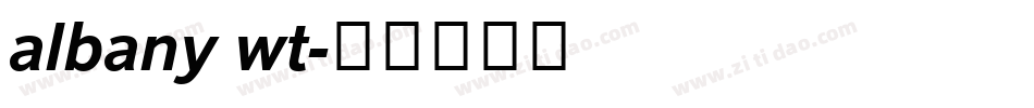 albany wt字体转换